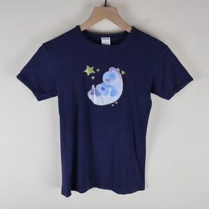 Vintage 2000 Blues Clues Baby Tee Navy Large 15x22